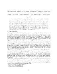 Authenticated Data Structures for Graph and Geometric Searching∗