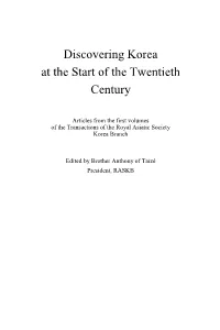 Discovering Korea at the Start of the Twentieth Century