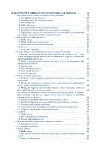 Ii. Electronic Communications Networks and Services ……
