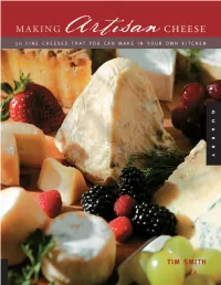 MAKING Artisan CHEESE