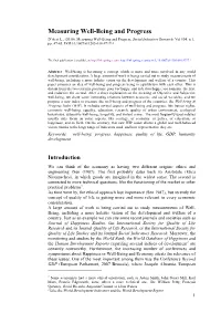 Measuring Well-Being and Progress D’Acci L., (2010)