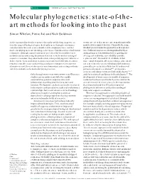 Molecular Phylogenetics: State-Of-The- Art Methods for Looking Into the Past