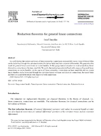 Reduction Theorems for General Linear Connections ✩