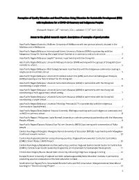 1 Perception of Quality Education and Good Practices Using Education for Sustainable Development (ESD) with Implications For