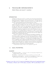 5 PSEUDOLINE ARRANGEMENTS Stefan Felsner and Jacob E
