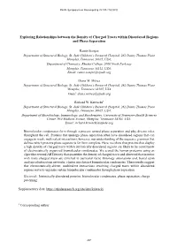 Exploring Relationships Between the Density of Charged Tracts Within Disordered Regions and Phase Separation
