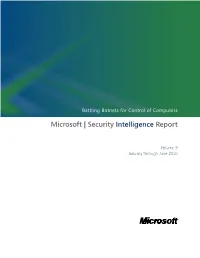 Microsoft | Security Intelligence Report