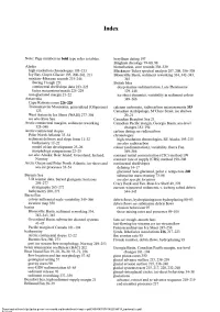 Note: Page Numbers in Bold Type Refer to Tables
