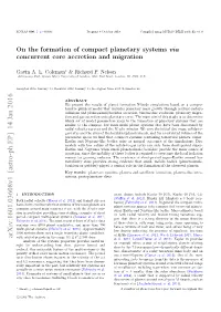 On the Formation of Compact Planetary Systems Via Concurrent Core Accretion and Migration