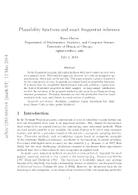 Plausibility Functions and Exact Frequentist Inference
