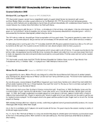 Ron Arnst's HMG Course Collection Summaries
