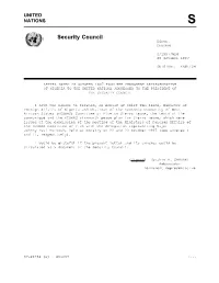 Security Council Distr