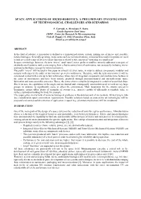 Space Applications of Micro-Robotics: a Preliminary Investigation of Technological Challenges and Scenarios