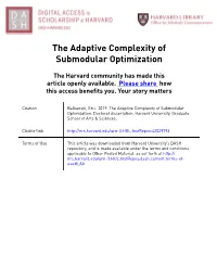 The Adaptive Complexity of Submodular Optimization