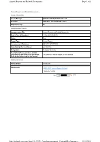 Annual Reports and Related Documents:: Page 1 of 1
