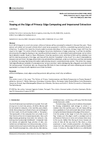 Edge Computing and Impersonal Extraction