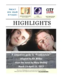Frankenstein (Max Tachis, Left) and Henry Clerval (Jeremy Ryan) Create Life from Lifelessness in Frankenstein