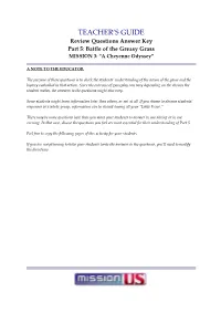Mission 3 Part 5 Review Questions Answer Key FINAL
