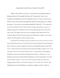 Untranslatability and the Chorus in Virginia Woolf and H.D