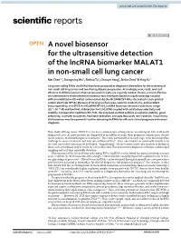 A Novel Biosensor for the Ultrasensitive Detection of The