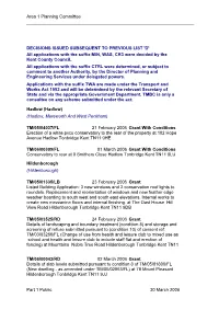 Area 1 Planning Committee Part 1 Public 30 March 2006 DECISIONS ISSUED SUBSEQUENT to PREVIOUS LIST 'D' All Applications with Th