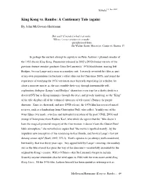 John Mcgowan-Hartmann. 'King Kong Vs. Rambo: a Cautionary Tale (Again).'