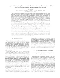 Large-Deviation Principles, Stochastic Effective Actions, Path Entropies
