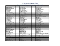 "Less Known" Alberta Parks Photo Gap List on Flickr