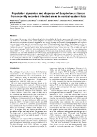 Population Dynamics and Dispersal of Scaphoideus Titanus from Recently Recorded Infested Areas in Central-Eastern Italy