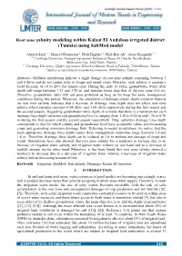 Root Zone Salinity Modeling Within Kalaat El Andalous Irrigated District (Tunisia) Using Saltmod Model