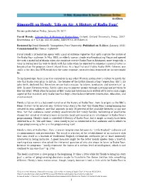Simonelli on Hendy, 'Life on Air: a History of Radio Four'