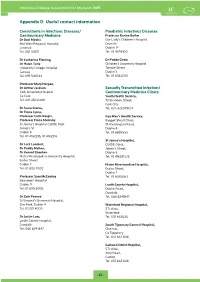 Appendix D. Useful Contact Information