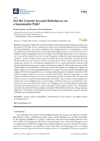 Are the Current Account Imbalances on a Sustainable Path?