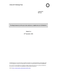 Article 29 Working Party