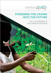 Powering the Crowd Into the Future