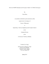 Advanced MOSFET Structures and Processes for Sub-7 Nm CMOS Technologies