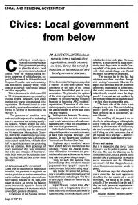 Civics: Local Government from Below