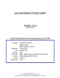 Iac/Interactivecorp