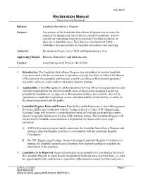 Landslide Surveillance Program