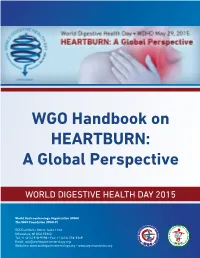 WGO Handbook on HEARTBURN: a Global Perspective