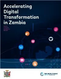 Accelerating Digital Transformation in Zambia DIGITAL ECONOMY DIAGNOSTIC REPORT