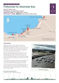 Fisherrow to Aberlady Bay ROUTE TYPE: Cycle DISTANCE: 25 Miles/40 Km Return AVERAGE TIME to COMPLETE: 2 Hours DIFFICULTY LEVEL: Long Ride Over Flat Terrain