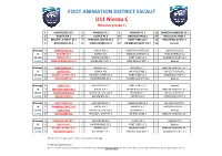 FOOT ANIMATION DISTRICT ESCAUT U11 Niveau C (Douaisis Groupe 1)
