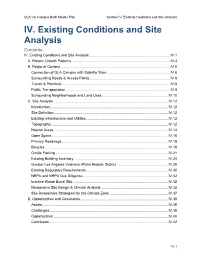 IV. Existing Conditions and Site Analysis IV