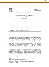 Some Arithmetical Restatements of the Four Color Conjecture