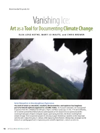 Vanishing Ice: Art As a Tool for Documenting Climate Change