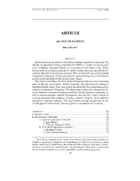 2. Quantum Patents