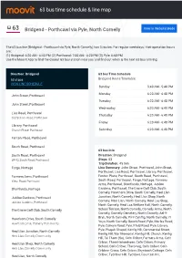 63 Bus Time Schedule & Line Route