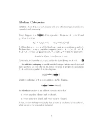 Abelian Categories