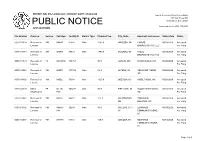 Public Notice &gt;&gt; Licensing and Management System Admin &gt;&gt;